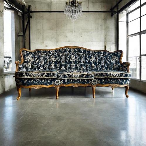 vintage barok zetel / canapee / sofa / bank, Antiek en Kunst, Antiek | Meubels | Stoelen en Sofa's, Ophalen of Verzenden
