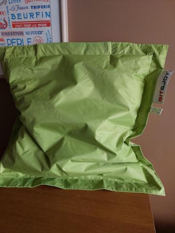 Coussin Sit and Joy vert usage extérieur ou intérieur, Enlèvement ou Envoi, Comme neuf, Vert, Carré