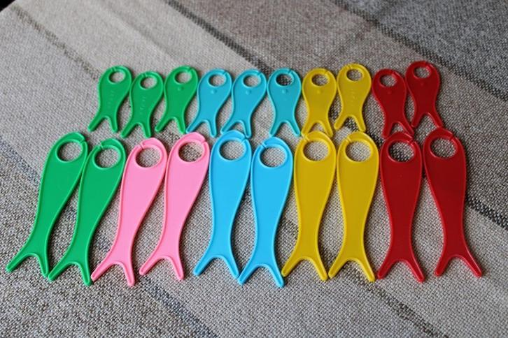 Breivisjes 10 x groot 11 cm en 10 x klein 6 cm, Hobby en Vrije tijd, Breien en Haken, Zo goed als nieuw, Breien, Overige typen