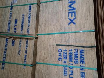 ellioti pine 122x244x18mm prijs 32 euro per stuk op is op be beschikbaar voor biedingen