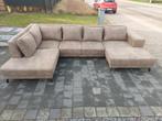 GRATIS LEVERING - Bruine U zetel, Ophalen of Verzenden, Zo goed als nieuw, Stof