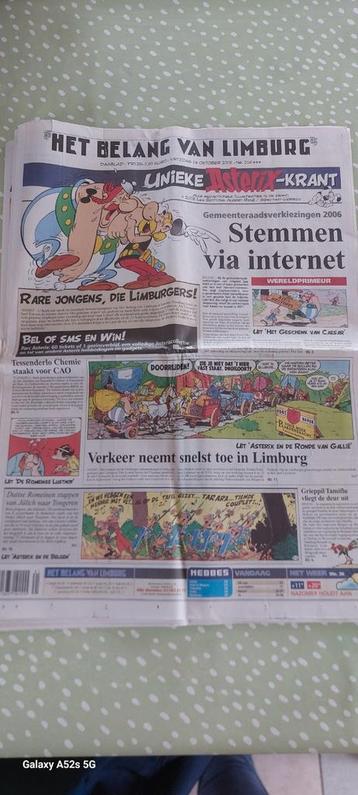 Speciale editie Asterix krant (Het Belang van Limburg)