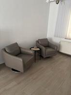 Design lederen draai fauteuils in zeer goede staat!, Ophalen, Zo goed als nieuw, Leer, Fauteuil, fauteuils, relaxfauteuil, draaifauteuil, zetels