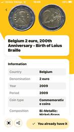 2€ munt Louis braille, Postzegels en Munten, Munten | Europa | Euromunten, 2 euro, Frankrijk, Ophalen, Losse munt