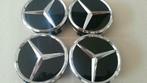 Mercedes blinkend zwarte naafdoppen/centercaps Ø 75mm, Ophalen of Verzenden, Nieuw
