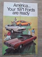 FORD AMERICA  1971, Boeken, Auto's | Folders en Tijdschriften, Ophalen of Verzenden, Nieuw, Ford