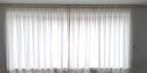 Creme kleurig lichtdoorlatend gordijn met ophangsysteem, Gebruikt, Crème, 200 cm of meer, Ophalen of Verzenden