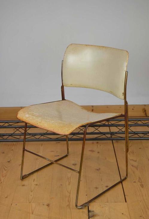 Industriële stoel David Rowland - jaren ‘60, Antiek en Kunst, Antiek | Meubels | Stoelen en Sofa's, Ophalen