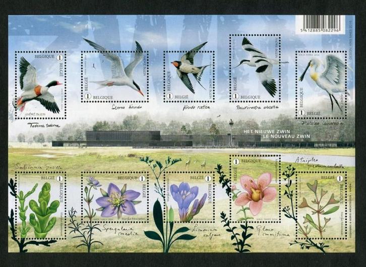 BL238 Postzegels Het nieuwe Zwin, Postzegels en Munten, Postzegels | Europa | België, Frankeerzegel, Postfris, Verzenden