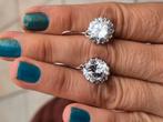 Zinzi zilveren oorbellen met cubic Zirconia 925 gestempeld, Handtassen en Accessoires, Ophalen of Verzenden, Zo goed als nieuw
