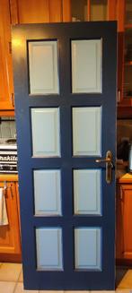 2 houten binnen deuren 73cm en 83cm, Ophalen, Gebruikt, Binnendeur, 200 tot 215 cm