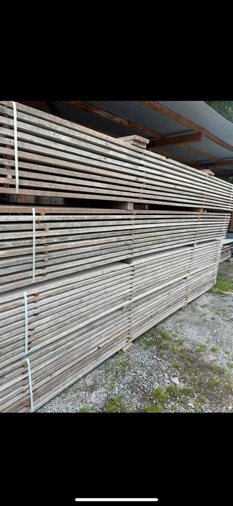 50 gebruikte steigerplanken, Tuin en Terras, Palen, Balken en Planken, Gebruikt, Planken, 250 cm of meer, Ophalen