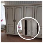 4-deurs kledingkast, Ophalen, Gebruikt, Elegant en brocante, Met hangruimte