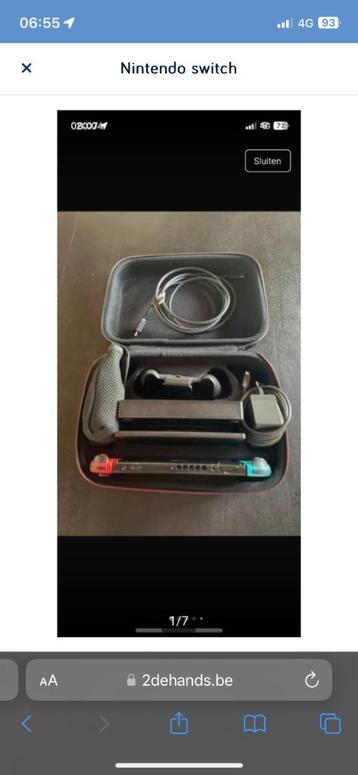 Nintendo switch, Enlèvement ou Envoi, Utilisé, Avec 3 manettes ou plus, Switch Original