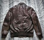 Maze aviator leren jas - maat medium, Bruin, Maat 48/50 (M), Ophalen of Verzenden, Zo goed als nieuw