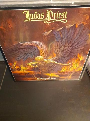 lp - judas priest - sad wings of destiny-repress white vinyl beschikbaar voor biedingen