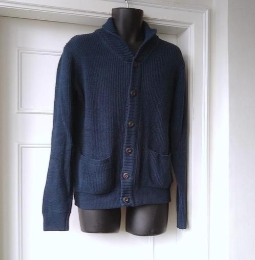 Haze & Finn gebreide gilet, petroleumblauw, mt S, Kleding | Heren, Truien en Vesten, Zo goed als nieuw, Maat 46 (S) of kleiner