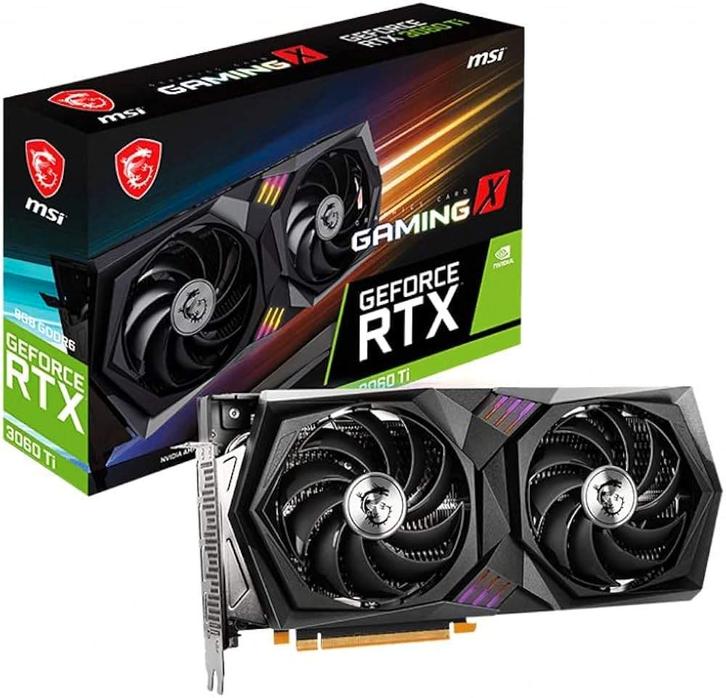 MSI RTX 3060 Ti Gaming X, Computers en Software, Videokaarten, Zo goed als nieuw, Nvidia, PCI-Express 4.0, GDDR6, HDMI, DisplayPort