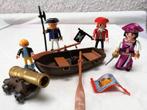 Playmobil piraten met roeiboot, Ophalen of Verzenden, Zo goed als nieuw, Complete set