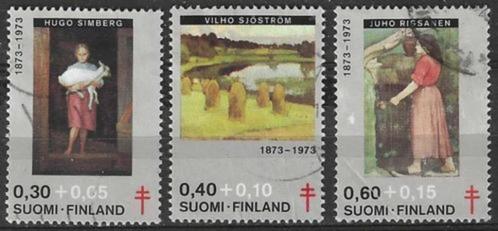 Finland 1973 - Yvert 694-696 - Tegen de Tuberculose (ST), Postzegels en Munten, Postzegels | Europa | Scandinavië, Gestempeld