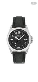 Versace-horloge, Handtassen en Accessoires, Horloges | Heren, Overige merken, Leer, Staal, Polshorloge