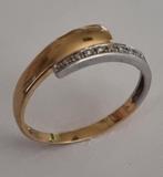 18 Karaat Gouden Ring 750 Goud Maat 64 a 65 DAMESRING 18k, Ophalen of Verzenden, Zo goed als nieuw, Met edelsteen, Dame