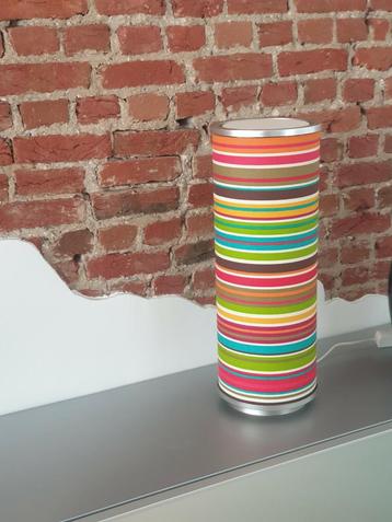 Vintage kastlamp jaren 1960 mooie kleurenpalet 