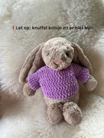 Gehaakt truitje voor medium jellycat-konijn beschikbaar voor biedingen