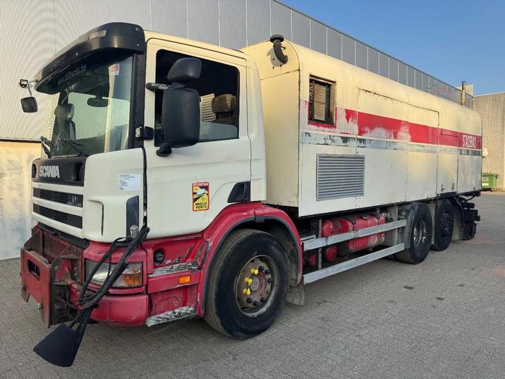 Scania P94-300 *BURTEC BITUM SPRAYER-BELGIAN TRUCK*, Auto's, Vrachtwagens, Bedrijf, Te koop, Scania, Diesel, Euro 3, Handgeschakeld