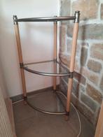 Hoekkast met 3 niveaus, planken van gehard glas, Ophalen, Zo goed als nieuw, Glas