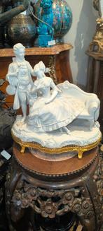 Underweissbach biscuit beeld met bronze, Antiek en Kunst, Ophalen