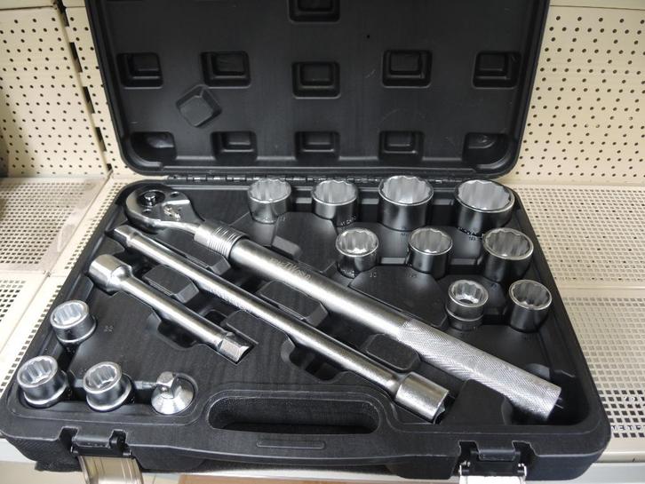 Dopsleutel set met ratel 16 stuks nieuw!, Auto diversen, Autogereedschap, Nieuw, Ophalen of Verzenden