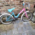 Meisje fiets blauw, Fietsen en Brommers, Ophalen, Gebruikt, 18 inch, Handrem