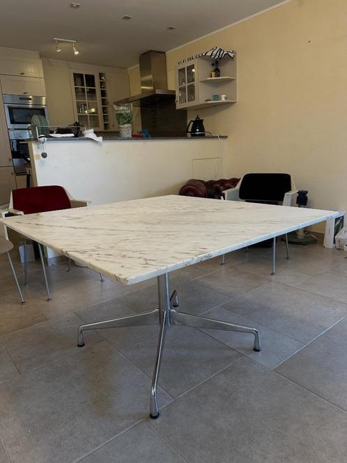Eames marmeren eettafel │ Mid-Century │ € 400 │ Moet weg, Antiek en Kunst, Antiek | Meubels | Tafels, Ophalen