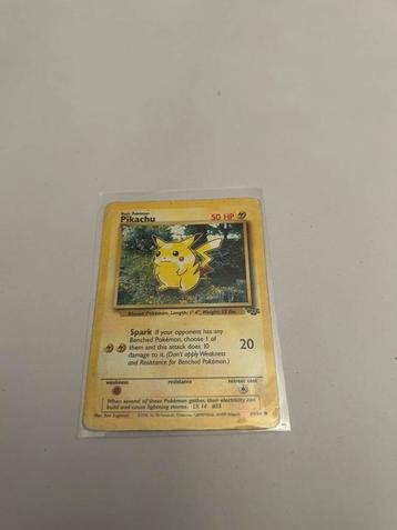 Carte Pokémon ancienne de Pikachu, Hobby & Loisirs créatifs, Enlèvement ou Envoi, Utilisé, Cartes en vrac
