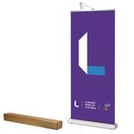 2x Executive Roll-Up banners Zilver, Vergader- of Presentatieruimte, Ophalen, Gebruikt, Inrichting