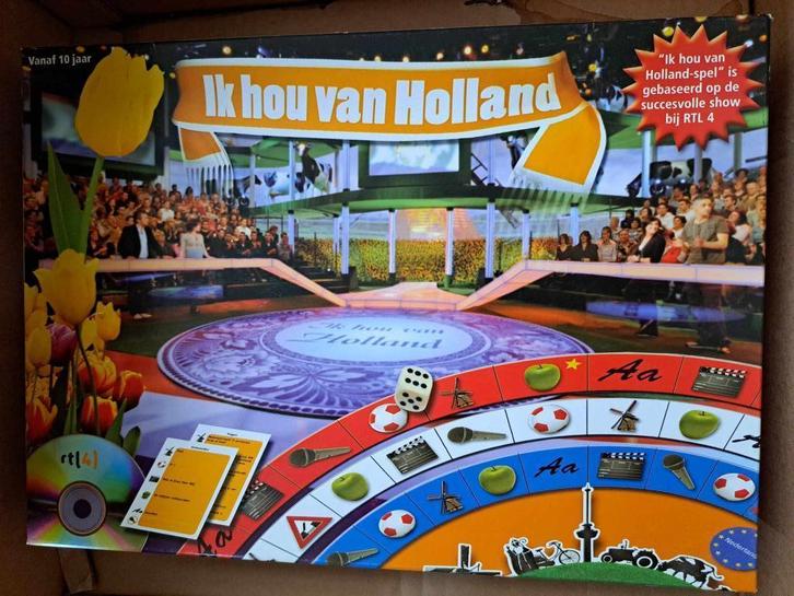 Ik Hou Van Holland - Gezelschapsspel, Hobby en Vrije tijd, Gezelschapsspellen | Bordspellen, Zo goed als nieuw, Ophalen of Verzenden