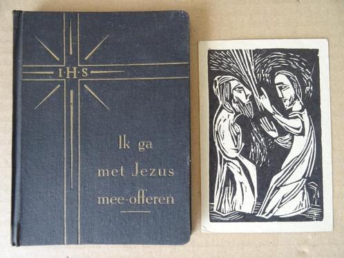 Ik ga met Jezus meeofferen kerkboekje kinderen +prent Gijsen, Verzamelen, Religie, Gebruikt, Christendom | Katholiek, Boek, Ophalen of Verzenden