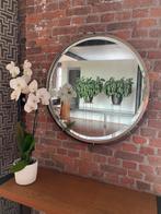 Ronde Art Deco spiegel, Antiek en Kunst, Ophalen, Rond, 50 tot 100 cm, Minder dan 100 cm