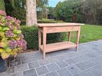 Sidetable uit massieve teak. Geluchtgomd., Huis en Inrichting, Tafels | Sidetables, Ophalen of Verzenden, Zo goed als nieuw
