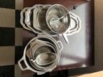 Schalen in rvs, Huis en Inrichting, Ophalen, Zo goed als nieuw, Inox
