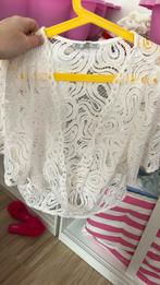 Top dentelle blanc M zara, Kleding | Dames, Topjes, Ophalen of Verzenden, Zo goed als nieuw, Wit
