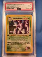 Giovanni's Nidoking 7/132 - Gym Challenge (1st edition) (PSA, Hobby en Vrije tijd, Verzamelkaartspellen | Pokémon, Verzenden, Zo goed als nieuw