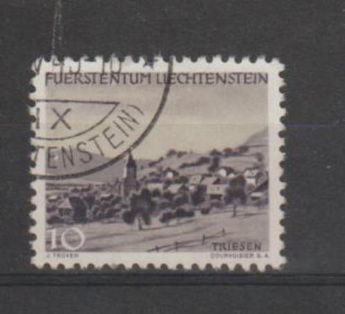Liechtenstein 1944-45 Triesen 10 R gestempeld, Postzegels en Munten, Postzegels | Europa | Overig, Gestempeld, Overige landen