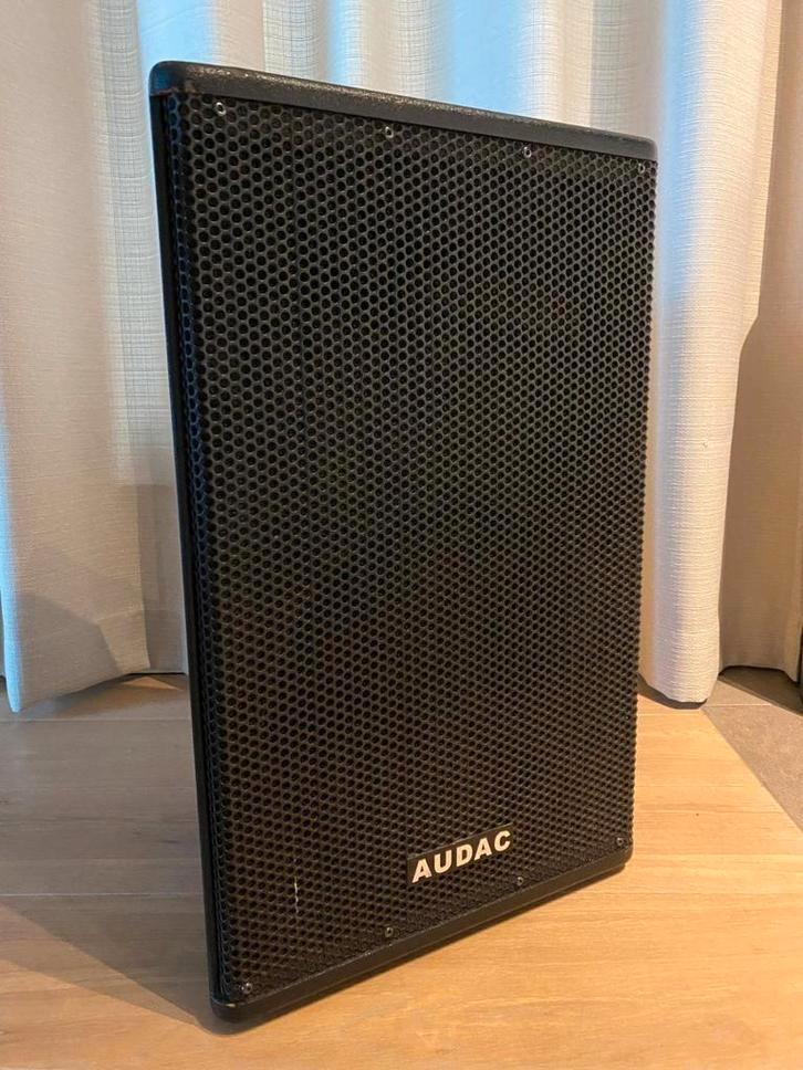 2 Audac PX12 Speakers + Transport Bag, Audio, Tv en Foto, Luidsprekerboxen, Zo goed als nieuw, Ophalen of Verzenden