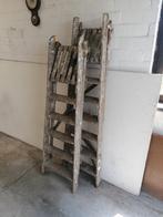 2 oude trapladders, Doe-het-zelf en Bouw, Ladders en Trappen, Ophalen, Gebruikt, Ladder, Opvouwbaar of Inschuifbaar