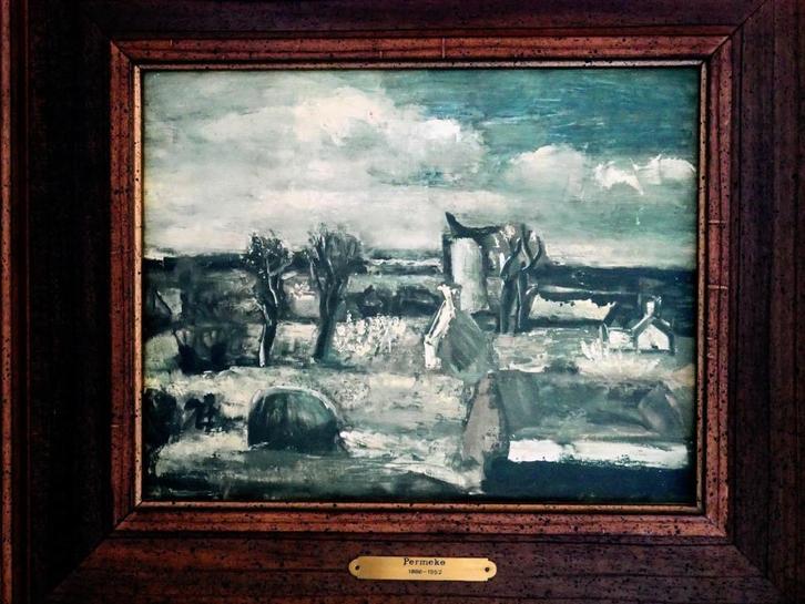 Permeke – Reproduction muséale encadrée (années 70–80), Antiek en Kunst, Kunst | Schilderijen | Klassiek, Ophalen of Verzenden