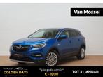 Opel Grandland X 1.2T Innovation+leder+gps+camera+winterpack, Auto's, Stof, Gebruikt, Blauw, Stuurwielverwarming