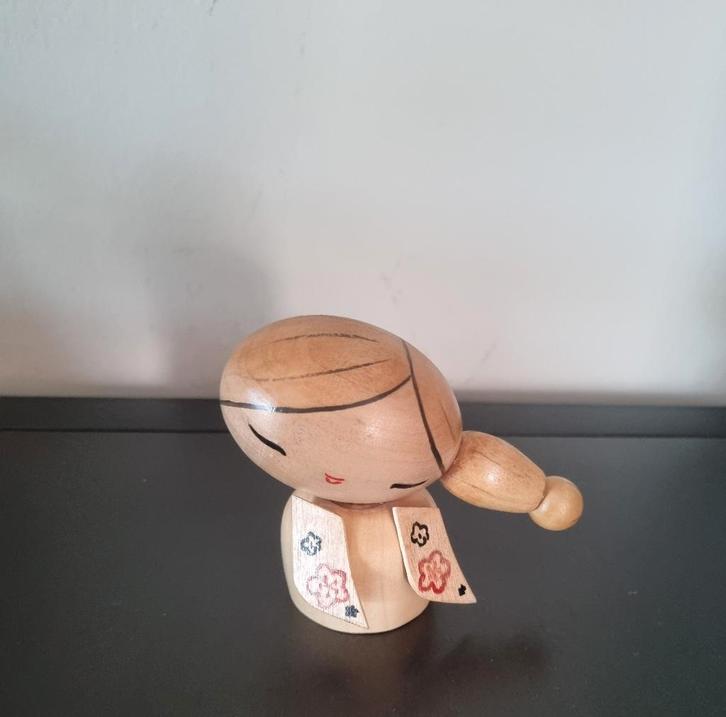 Schattige Creatieve Kokeshi van PvdK, Antiek en Kunst, Kunst | Beelden en Houtsnijwerken, Verzenden