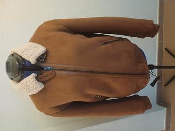 Veste aviateur sherpa camel Jules – taille L beschikbaar voor biedingen